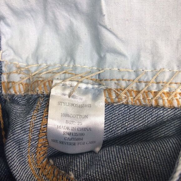 Others Follow Blue Denim Distressed Shorts - Picture 4 of 5